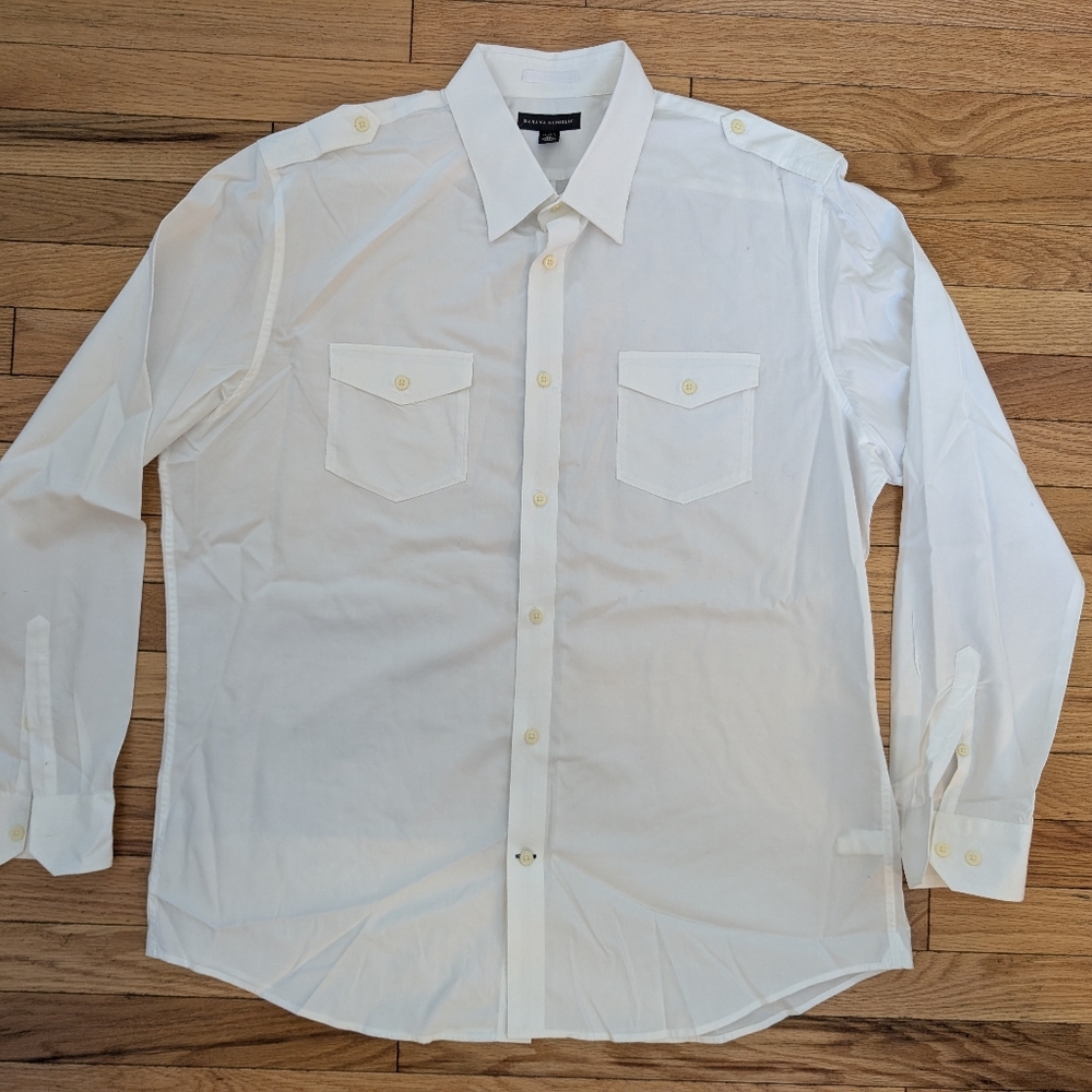 Banana Republic Men's Cream Button Down Shirt